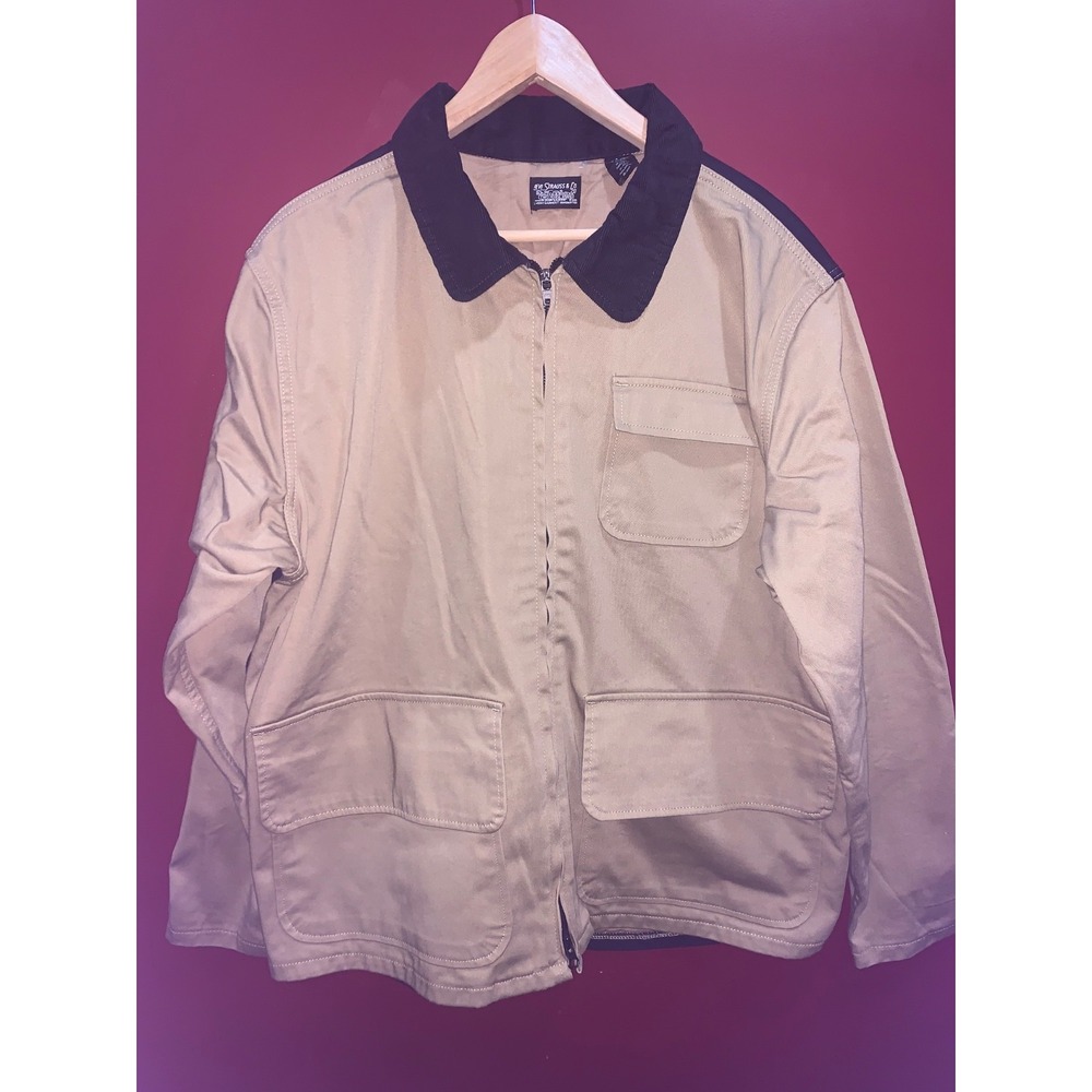 Levi's Premium Hunters Work Jacket LEVIS Corduroy Collar Sz L Two Tone Harvest